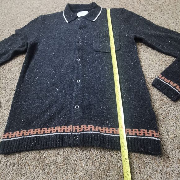 Mens Percival Wool knitwear | Color: Gray Oxford | Size M - Picture 7 of 11